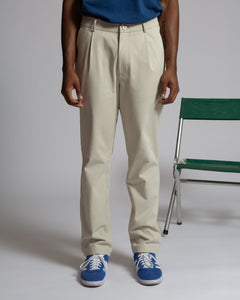 Marcel Pleated Chino Pant in Agate Gray