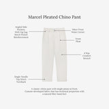 Marcel Pleated Chino Pant